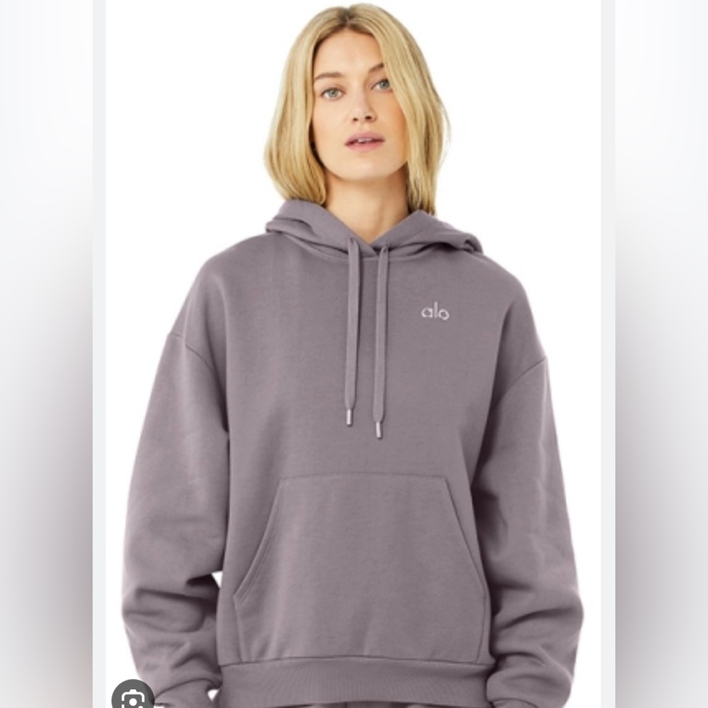Alo Yoga Accolade Hoodie in Purple Dusk Size Small